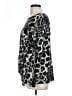 Isabel Animal Print Silver Long Sleeve Blouse Size XL - photo 5