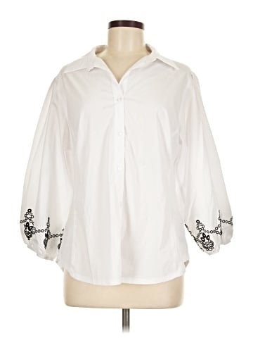Zac & Rachel 3/4 Sleeve Button-Down Shirt (view 1)