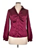 Worthington 100% Polyester Burgundy Long Sleeve Blouse Size 12 - photo 1