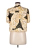 Greylin 100% Polyester Gold Short Sleeve Blouse Size M - photo 2