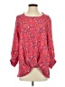 Gibson Pink 3/4 Sleeve Blouse Size S - photo 1
