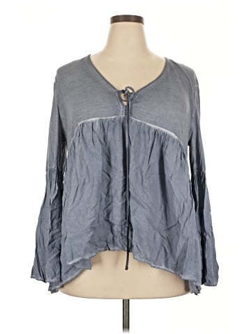 She + Sky Long Sleeve Blouse (view 1)