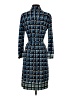 Donna Morgan Tweed Blue Cocktail Dress Size 4 - photo 2