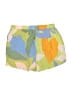 Vitamin A 100% Linen Color Block Green Shorts Size S - photo 2