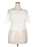 Torrid 100% Polyester Ivory Short Sleeve Top Size 2X Plus (2) - photo 1