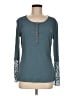Naggoo Teal Long Sleeve Top Size M - photo 1