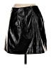 Express Metallic Black Faux Leather Skirt Size 4 - photo 2