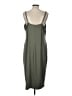 Unbranded Solid Green Casual Dress Size L - photo 2