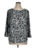 Ruby Rd. Silver 3/4 Sleeve Blouse Size 1X - photo 1