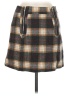 Pol 100% Polyester Plaid Gray Casual Skirt Size M - photo 1