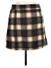 Pol 100% Polyester Plaid Gray Casual Skirt Size M - photo 2