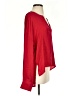 Glam 100% Polyester Red Long Sleeve Blouse Size S - photo 4