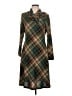 Connected Apparel Argyle Green Casual Dress Size 10 - photo 1