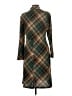 Connected Apparel Argyle Green Casual Dress Size 10 - photo 2