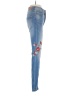 Express Floral Blue Jeans Size 0R - photo 4