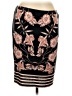 M.S.S.P. Print Black Casual Skirt Size L - photo 1