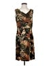 Connected Apparel Tropical Brown Casual Dress Size S (estimated) - photo 1