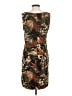 Connected Apparel Tropical Brown Casual Dress Size S (estimated) - photo 2