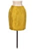Barami 100% Silk Solid Yellow Gold Silk Skirt Size 6 - photo 2