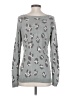 Willow & Clay 100% Rayon Animal Print Gray Pullover Sweater Size S - photo 2