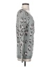 Willow & Clay 100% Rayon Animal Print Gray Pullover Sweater Size S - photo 4