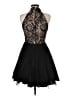 Xscape 100% Nylon Black Cocktail Dress Size 6 - photo 2