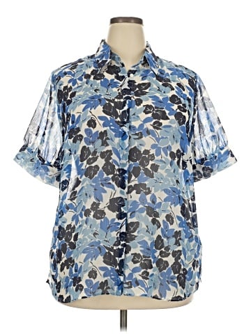 Chaps Short Sleeve Blouse (view 1)
