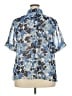 Chaps 100% Polyester Floral Blue Short Sleeve Blouse Size 2X - photo 2