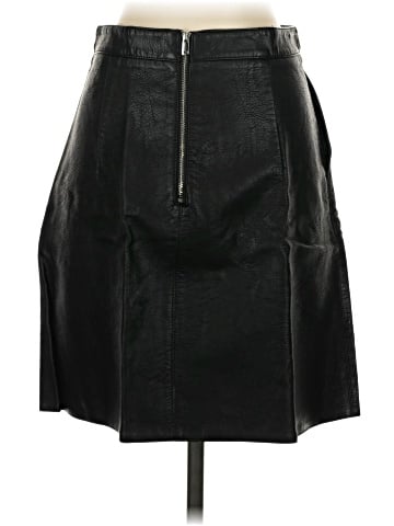 Zara Basic Faux Leather Skirt (view 2)