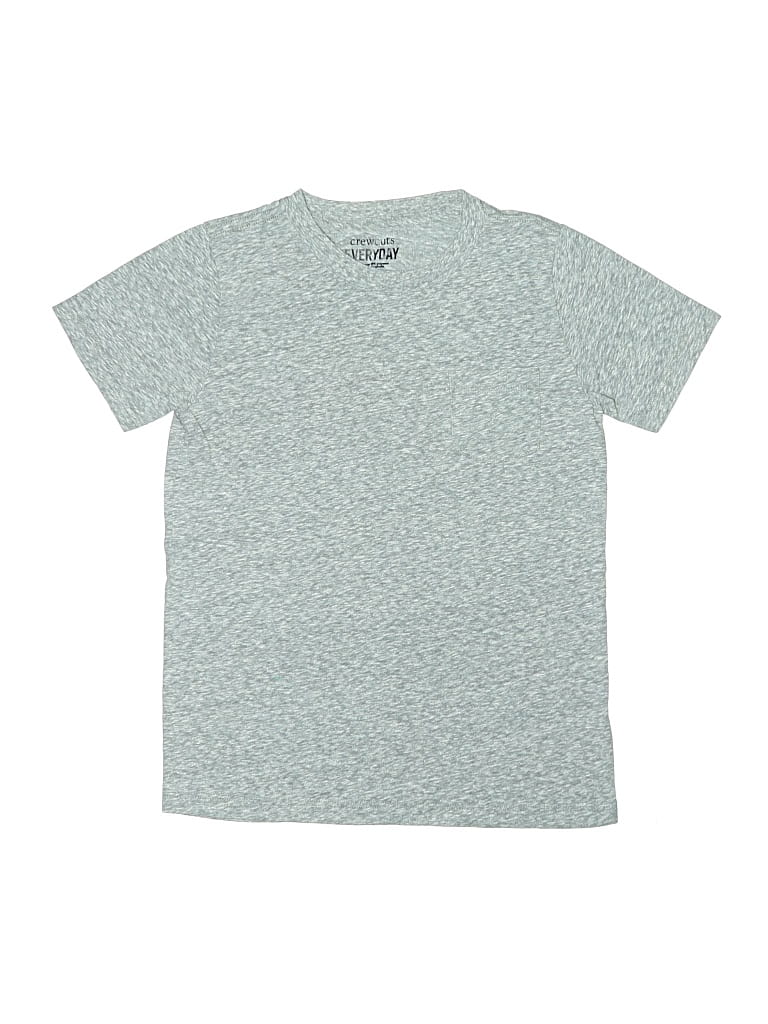 Pre-owned Crewcuts Outlet Kids' Short Sleeve T-shirt In Gray