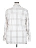 Jachs Girlfriend Plaid Ivory Long Sleeve Button-Down Shirt Size XXL - photo 2