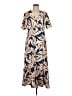 Assorted Brands Print Blue Casual Dress Size M - photo 1