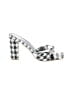 NY&C Houndstooth White Sandals Size 8 1/2 - photo 1
