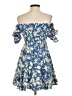 Zara Tropical Blue Cocktail Dress Size XS - photo 2