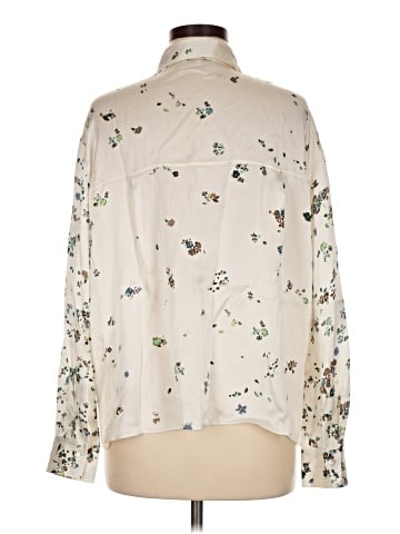 Vince. Long Sleeve Silk Top (view 2)