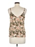 Shein 100% Polyester Tan Ivory Tank Top Size 6 - photo 2