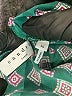 Sandro 100% Silk Argyle Teal Casual Dress Size 36 waist - photo 7