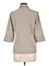Woolworths 100% Polyester Gray 3/4 Sleeve Blouse Size 10 - photo 2