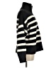 Everlane 100% Wool Stripes Black Cardigan Size M - photo 4