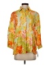 Boho Chic Floral Orange 3/4 Sleeve Blouse Size XS - photo 1