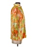 Boho Chic Floral Orange 3/4 Sleeve Blouse Size XS - photo 4