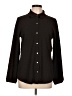 Anne Klein Houndstooth Black Long Sleeve Blouse Size L - photo 1