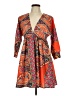 Assorted Brands Paisley Orange Casual Dress Size L - photo 1