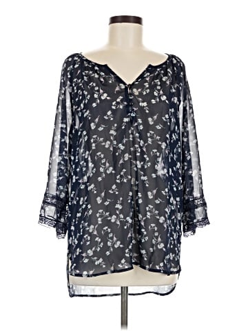 LC Lauren Conrad 3/4 Sleeve Blouse (view 1)
