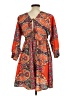 Assorted Brands Paisley Orange Casual Dress Size L - photo 2