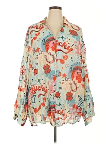 Never Fully Dressed 3/4 Sleeve Blouse (view 1)
