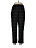 Topshop 100% Polyester Plaid Black Casual Pants Size 10 - photo 2