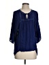 MONORENO Blue 3/4 Sleeve Blouse Size S - photo 1