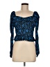 Zara Blue Long Sleeve Top Size M - photo 1
