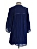 MONORENO Blue 3/4 Sleeve Blouse Size S - photo 2